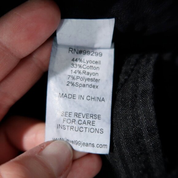 Level 99 Jeans Womens 29 Blue Lily Skinny Straight Stretch Mid Rise Preppy City - Picture 10 of 16